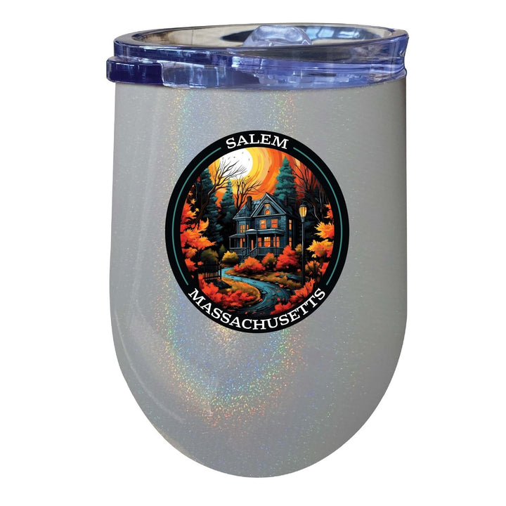 Salem Massachussettes Design B Souvenir 12 oz Insulated Wine Stainless Steel Tumbler Image 4