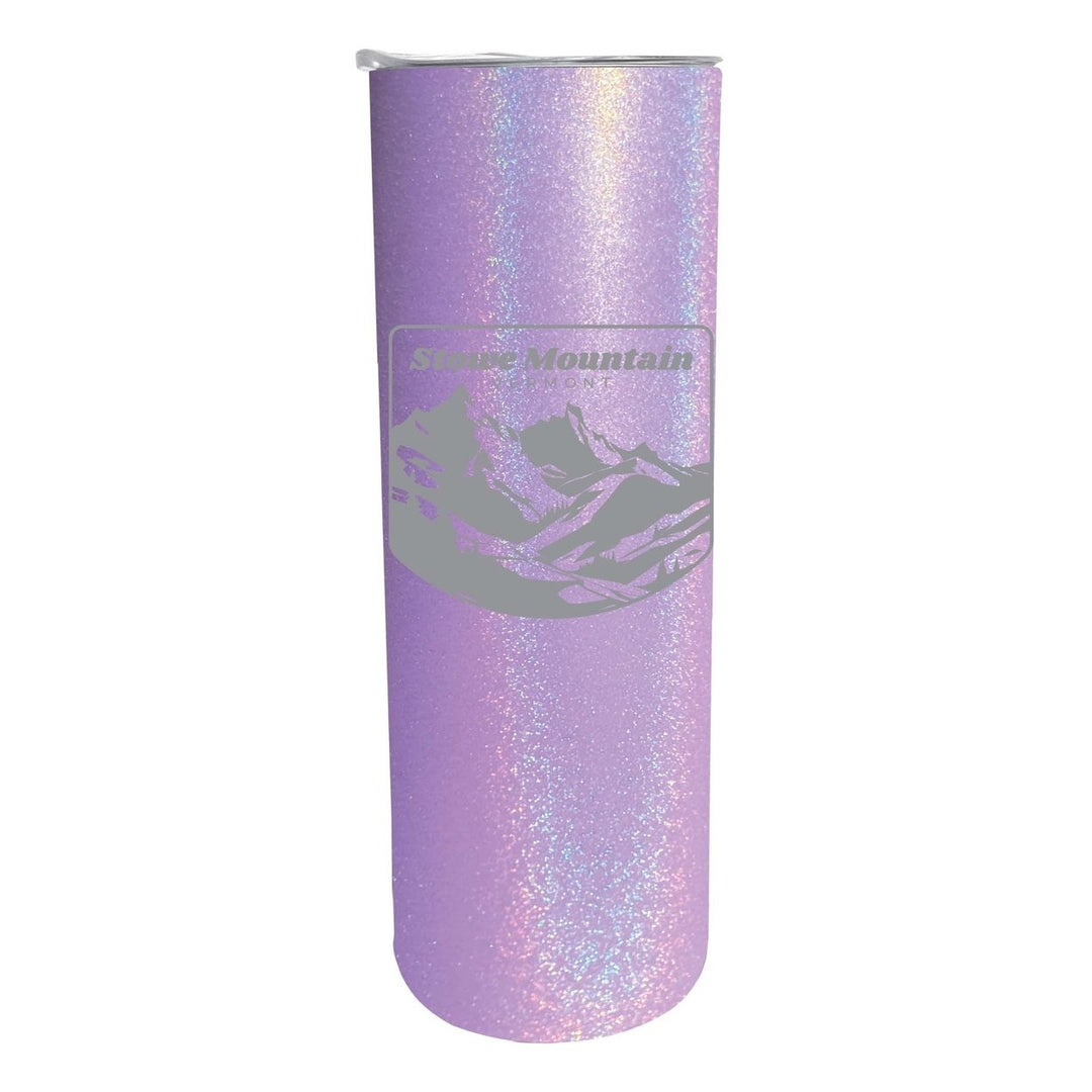 Stowe Mountain Vermont Souvenir 20 oz Engraved Insulated Stainless Steel Skinny Tumbler Image 3