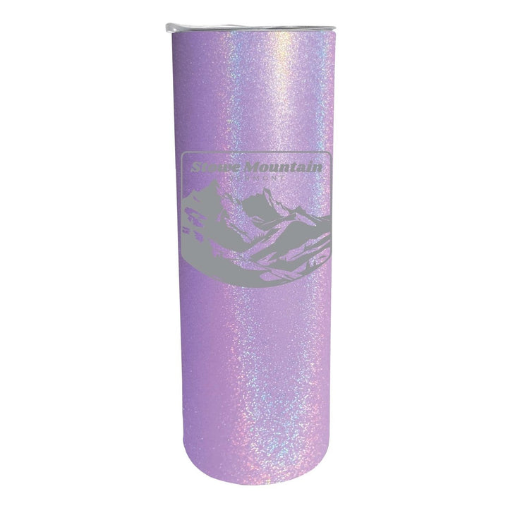 Stowe Mountain Vermont Souvenir 20 oz Engraved Insulated Stainless Steel Skinny Tumbler Image 1