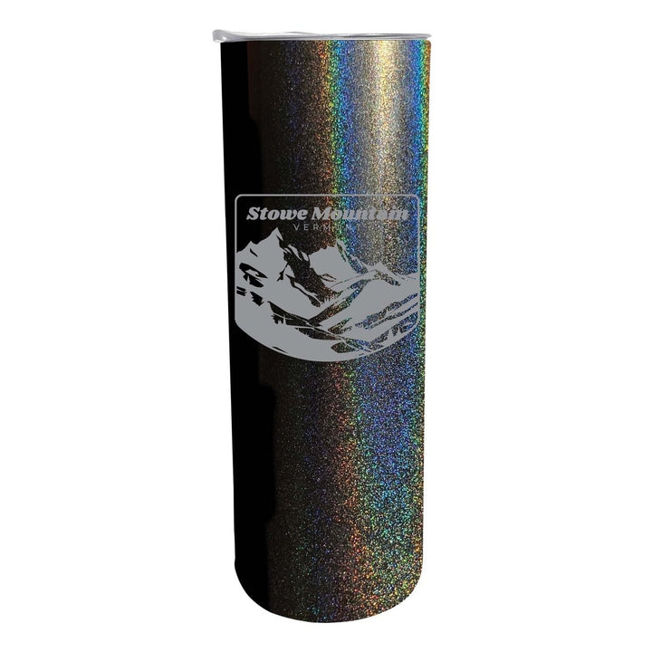 Stowe Mountain Vermont Souvenir 20 oz Engraved Insulated Stainless Steel Skinny Tumbler Image 4