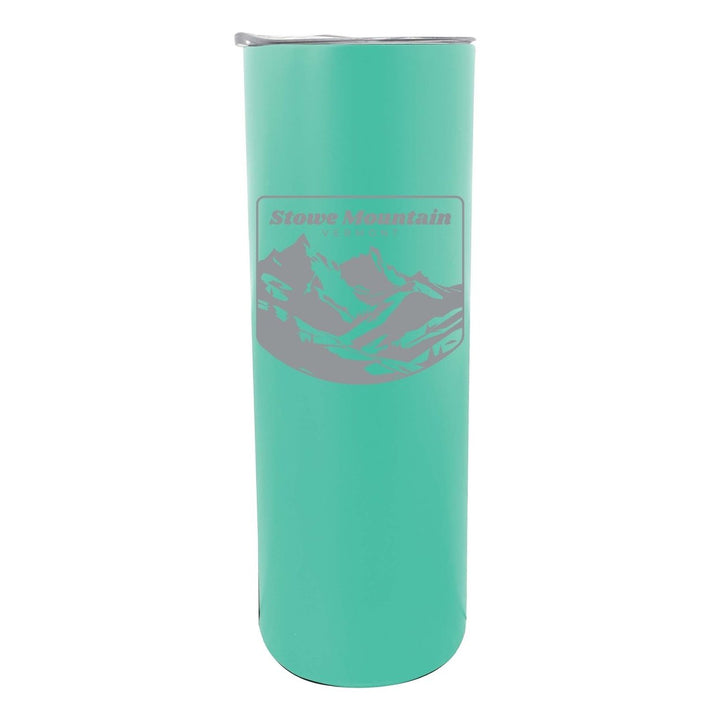 Stowe Mountain Vermont Souvenir 20 oz Engraved Insulated Stainless Steel Skinny Tumbler Image 6