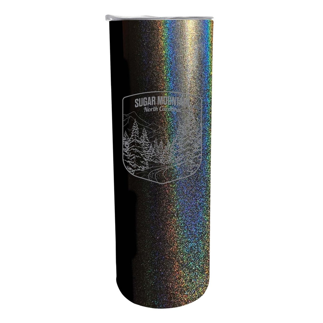 Sugar Mountain North Carolina Souvenir 20 oz Engraved Insulated Stainless Steel Skinny Tumbler Image 1