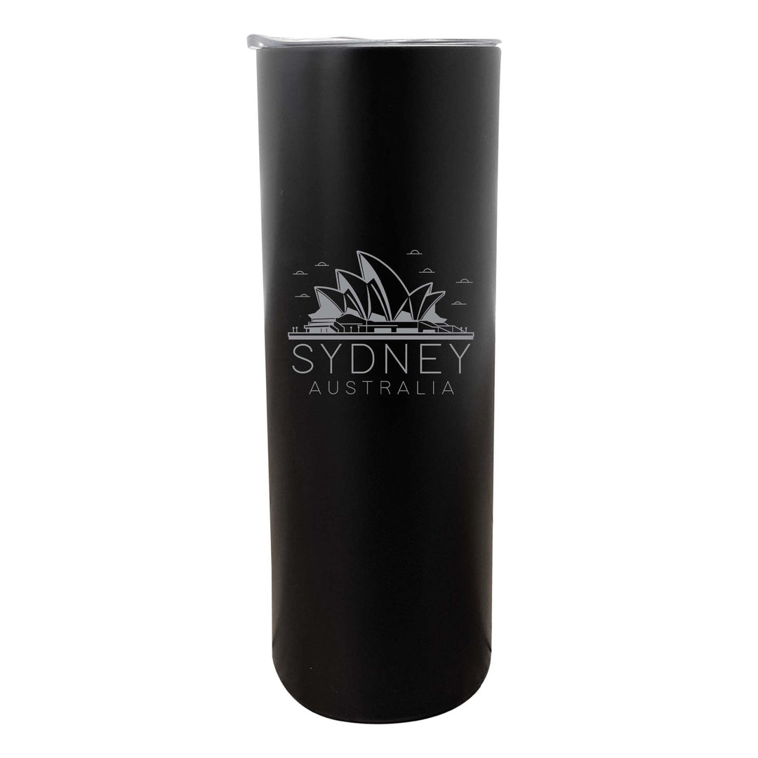 Sydney Australia Souvenir 20 oz Engraved Insulated Stainless Steel Skinny Tumbler Image 6