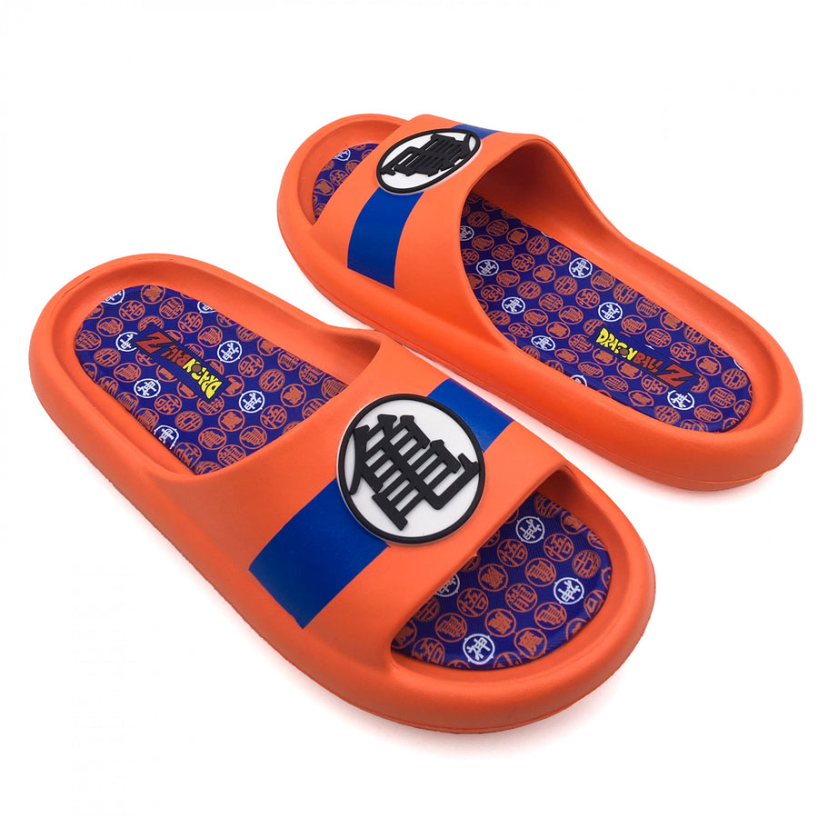 Dragon Ball Z Kame Symbol Mens Cloud Comfort Foam Slide Sandals Image 1