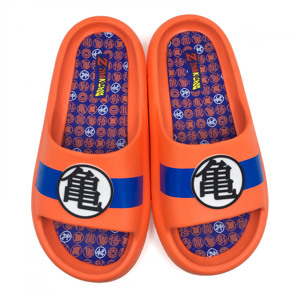 Dragon Ball Z Kame Symbol Mens Cloud Comfort Foam Slide Sandals Image 2