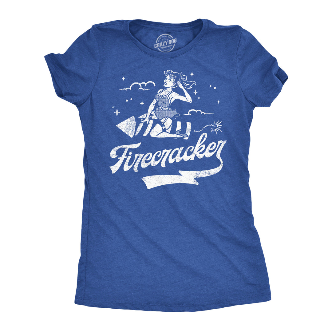 Womens Funny T Shirts Firecracker Sarcastic Fourth Of July Graphic Tee For Ladies Image 1