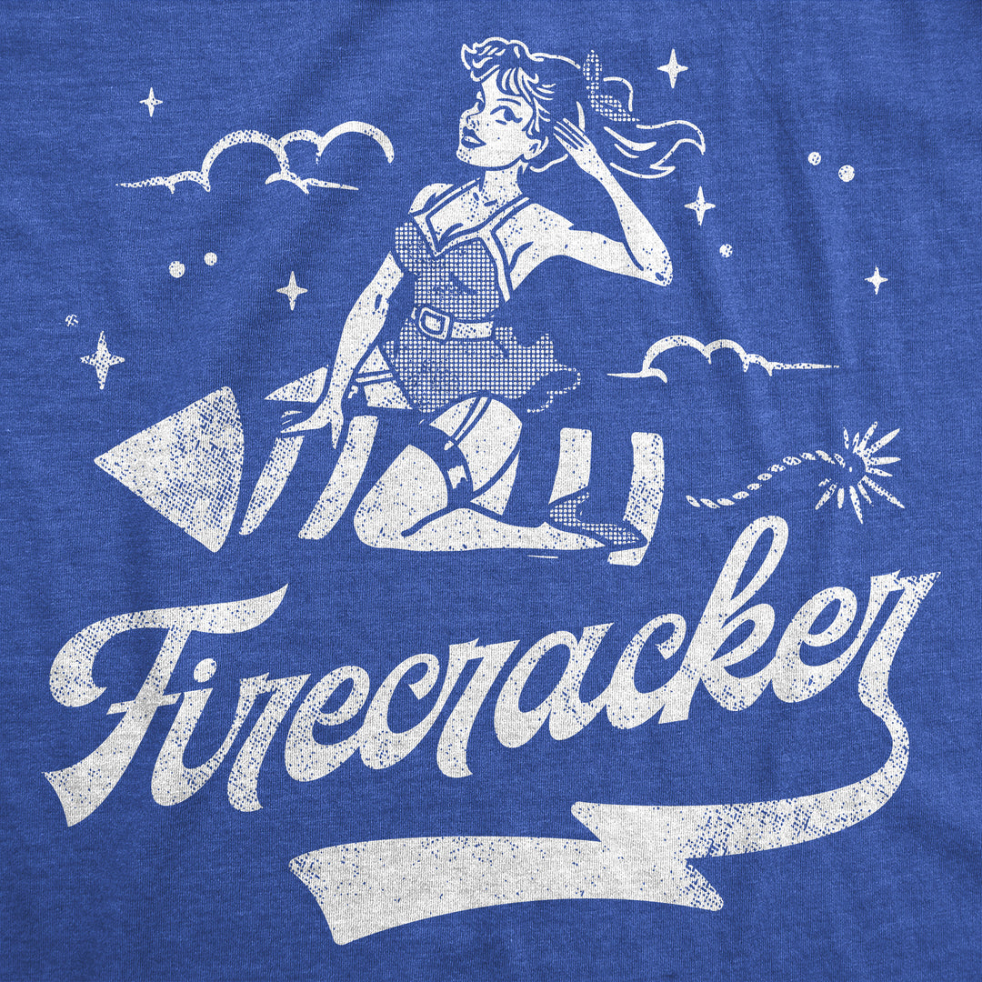 Womens Funny T Shirts Firecracker Sarcastic Fourth Of July Graphic Tee For Ladies Image 2