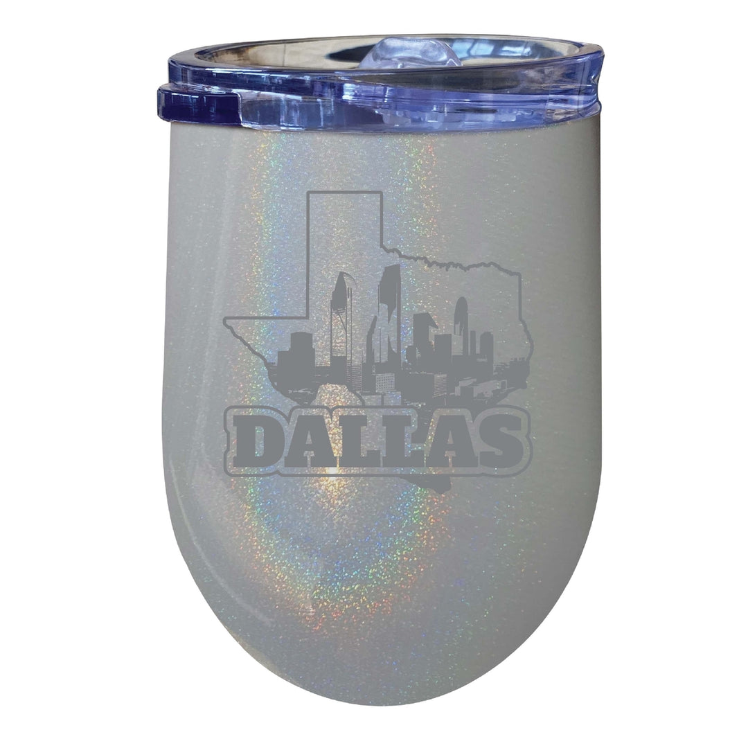 Dallas Texas Souvenir 12 oz Engraved Insulated Wine Stainless Steel Tumbler Image 7