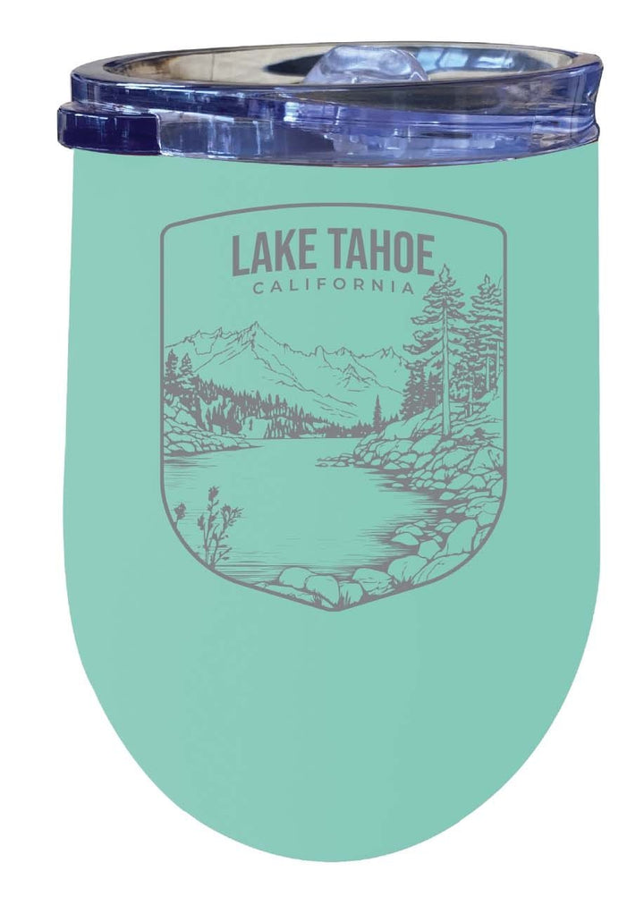 Lake Tahoe California Souvenir 12 oz Engraved Insulated Wine Stainless Steel Tumbler Image 1