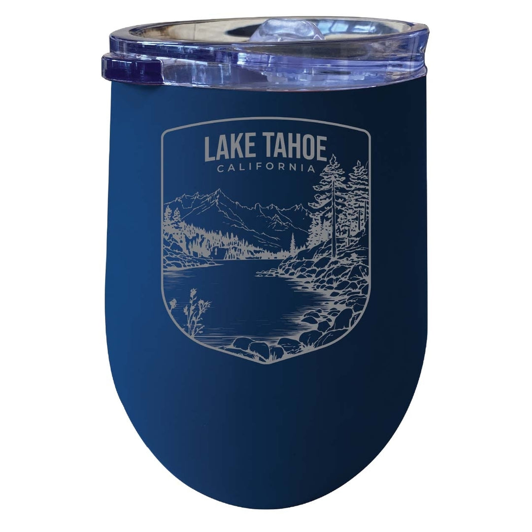 Lake Tahoe California Souvenir 12 oz Engraved Insulated Wine Stainless Steel Tumbler Image 4