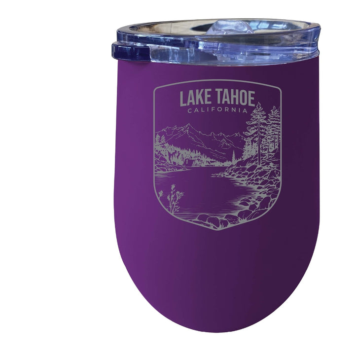 Lake Tahoe California Souvenir 12 oz Engraved Insulated Wine Stainless Steel Tumbler Image 6