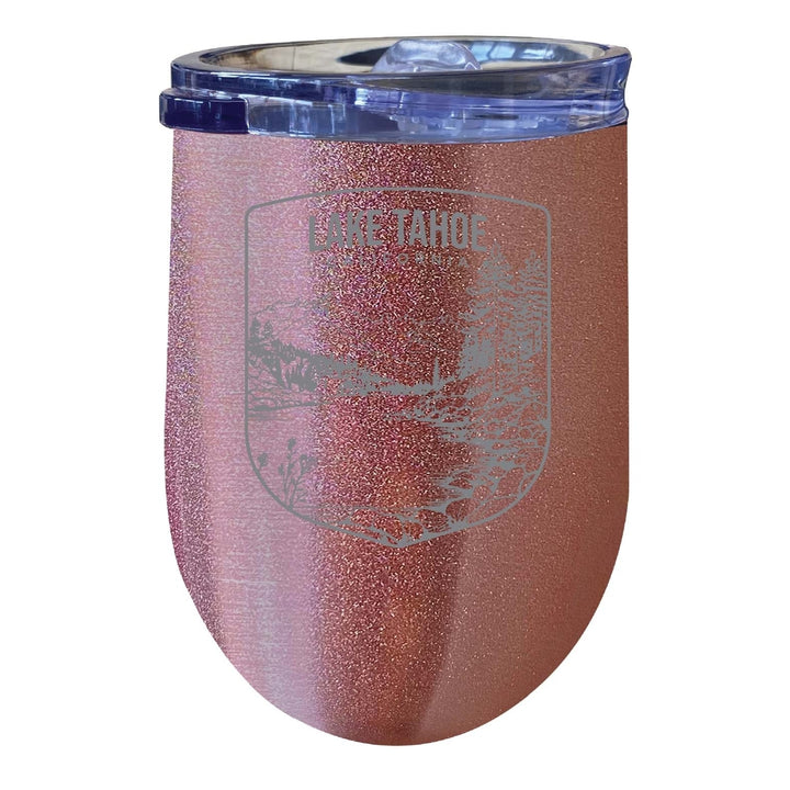 Lake Tahoe California Souvenir 12 oz Engraved Insulated Wine Stainless Steel Tumbler Image 7