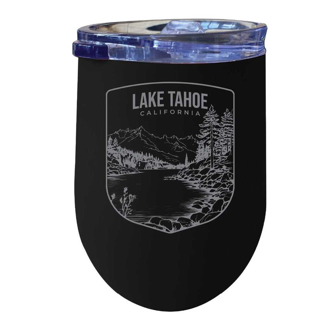 Lake Tahoe California Souvenir 12 oz Engraved Insulated Wine Stainless Steel Tumbler Image 8