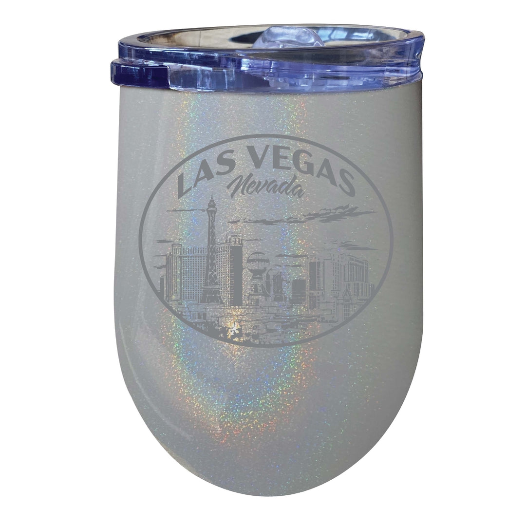 Las Vegas Nevada Souvenir 12 oz Engraved Insulated Wine Stainless Steel Tumbler Image 6