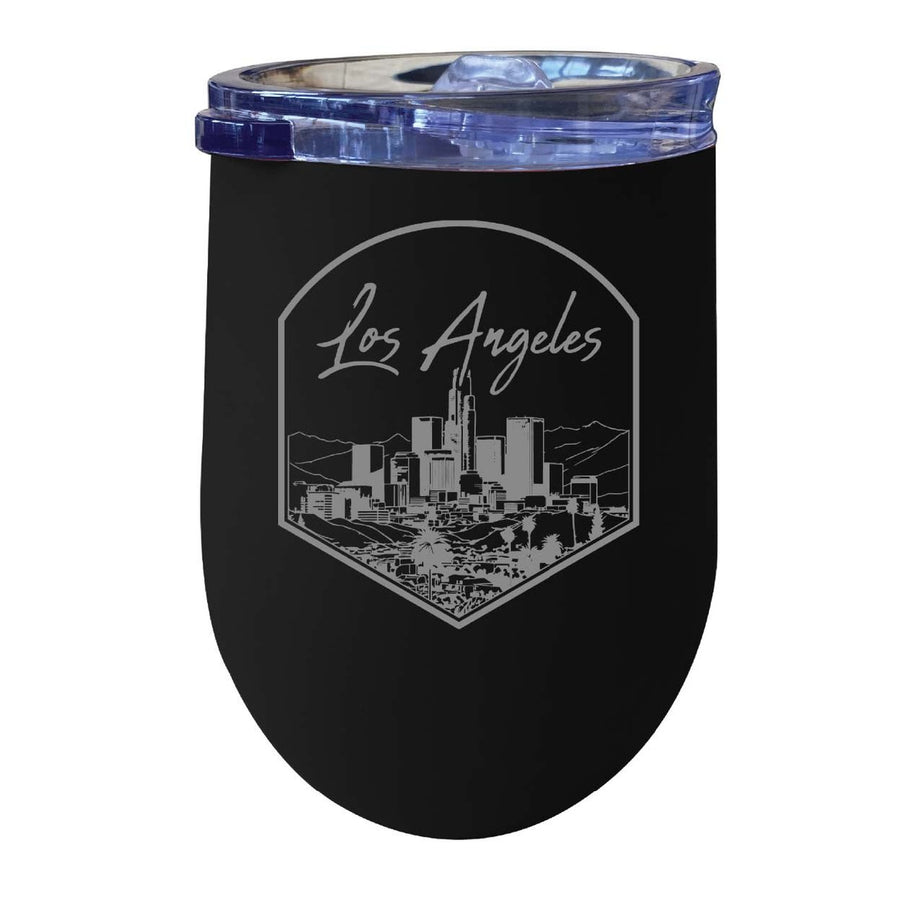Los Angeles California Engraving 1 Souvenir 12 oz Engraved Insulated Wine Stainless Steel Tumbler Image 1