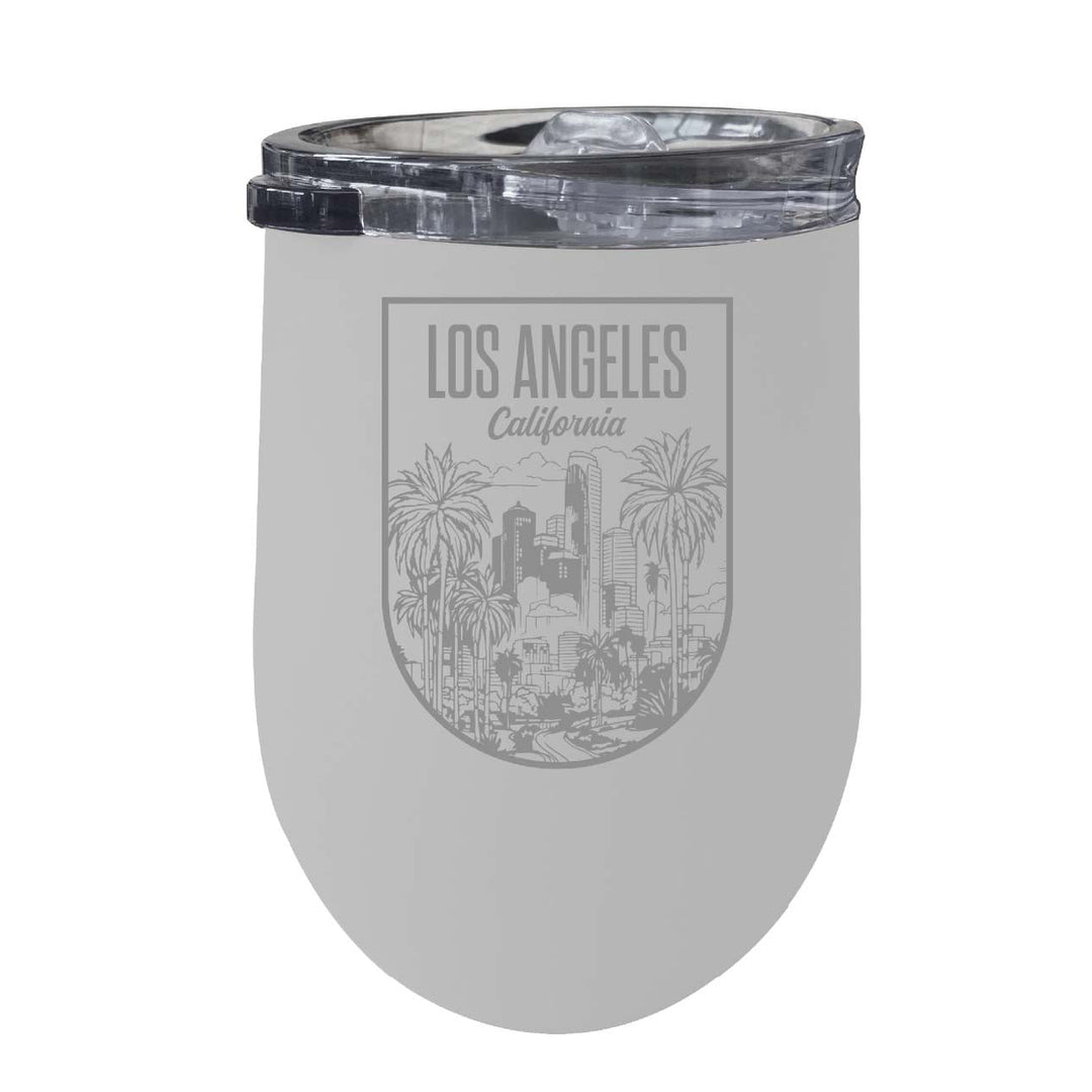 Los Angeles California Engraving 2 Souvenir 12 oz Engraved Insulated Wine Stainless Steel Tumbler Image 4