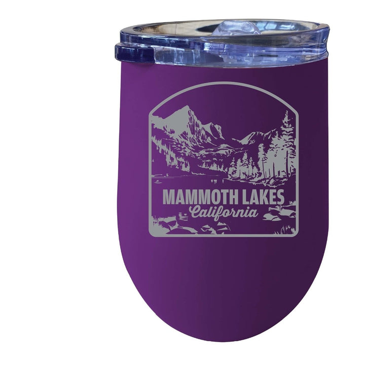 Mammoth Lakes California Souvenir 12 oz Engraved Insulated Wine Stainless Steel Tumbler Image 3