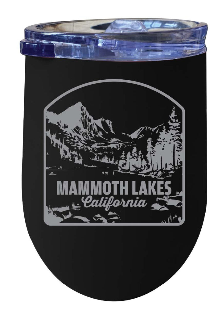 Mammoth Lakes California Souvenir 12 oz Engraved Insulated Wine Stainless Steel Tumbler Image 4