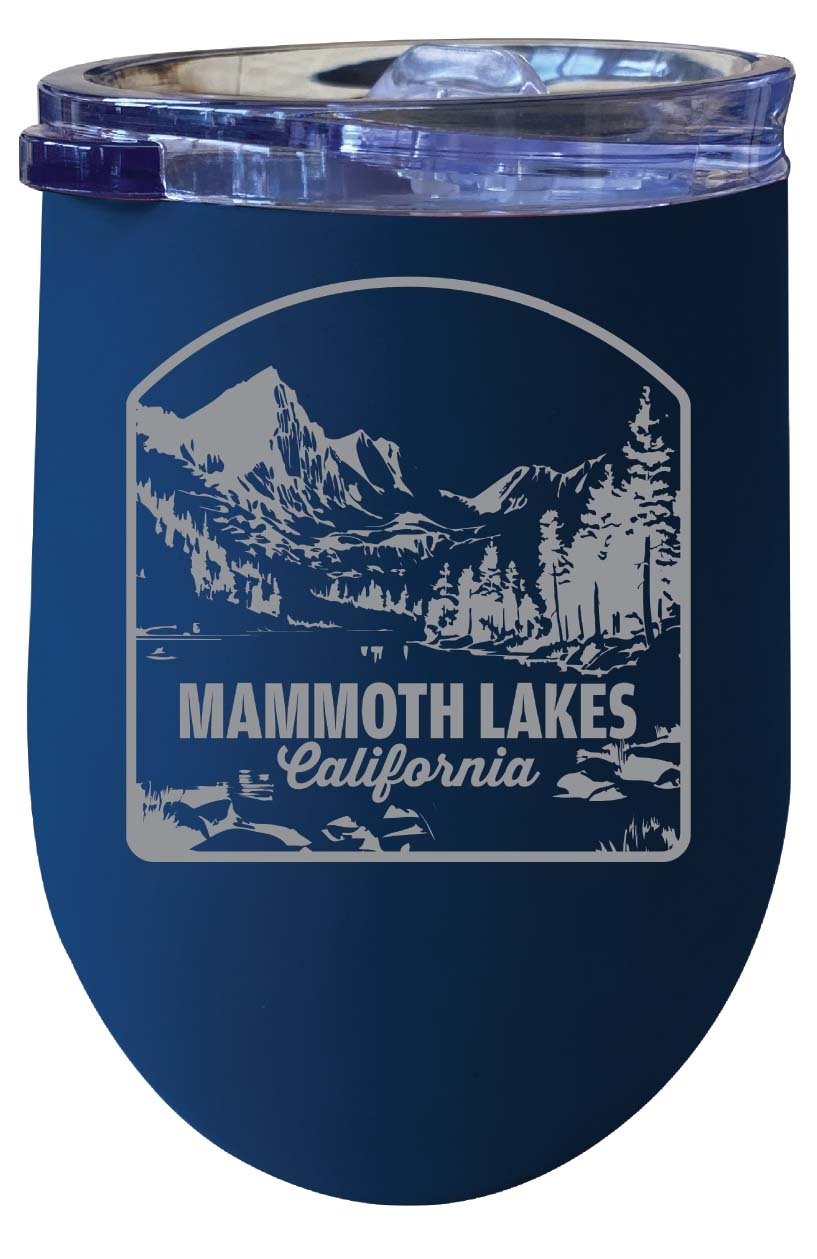 Mammoth Lakes California Souvenir 12 oz Engraved Insulated Wine Stainless Steel Tumbler Image 6