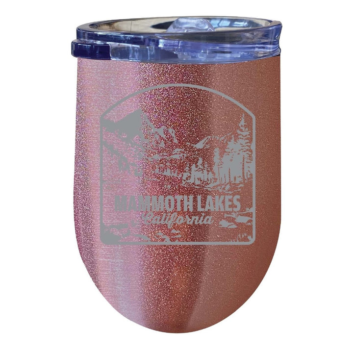 Mammoth Lakes California Souvenir 12 oz Engraved Insulated Wine Stainless Steel Tumbler Image 8