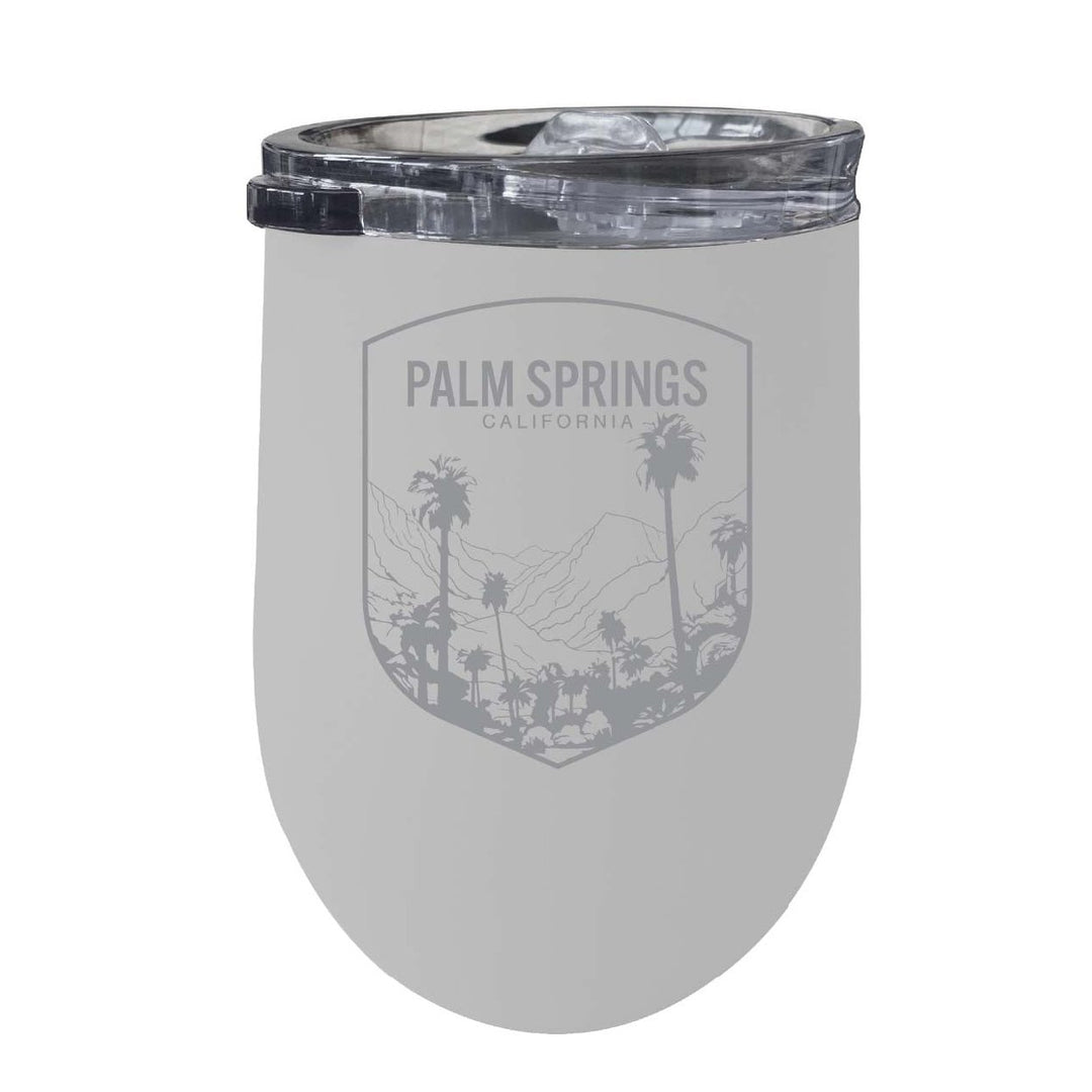 Palm Springs Califronia Souvenir 12 oz Engraved Insulated Wine Stainless Steel Tumbler Image 4