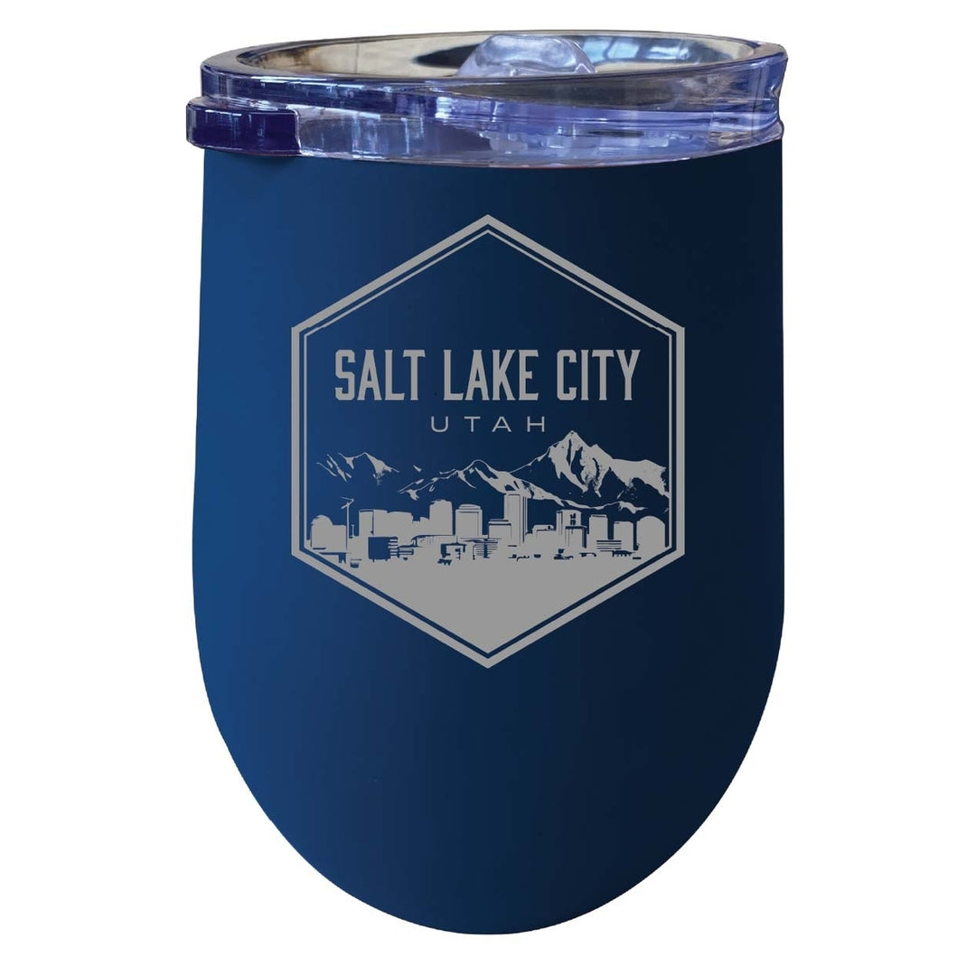 Salt Lake City Utah Souvenir 12 oz Engraved Insulated Wine Stainless Steel Tumbler Image 6