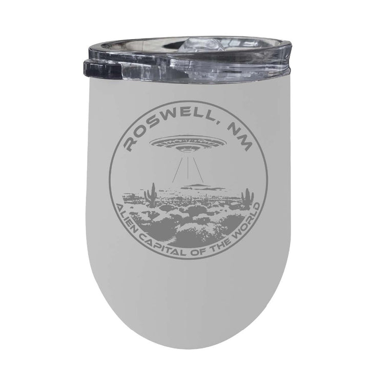 Roswell Mexico Souvenir 12 oz Engraved Insulated Wine Stainless Steel Tumbler Image 4