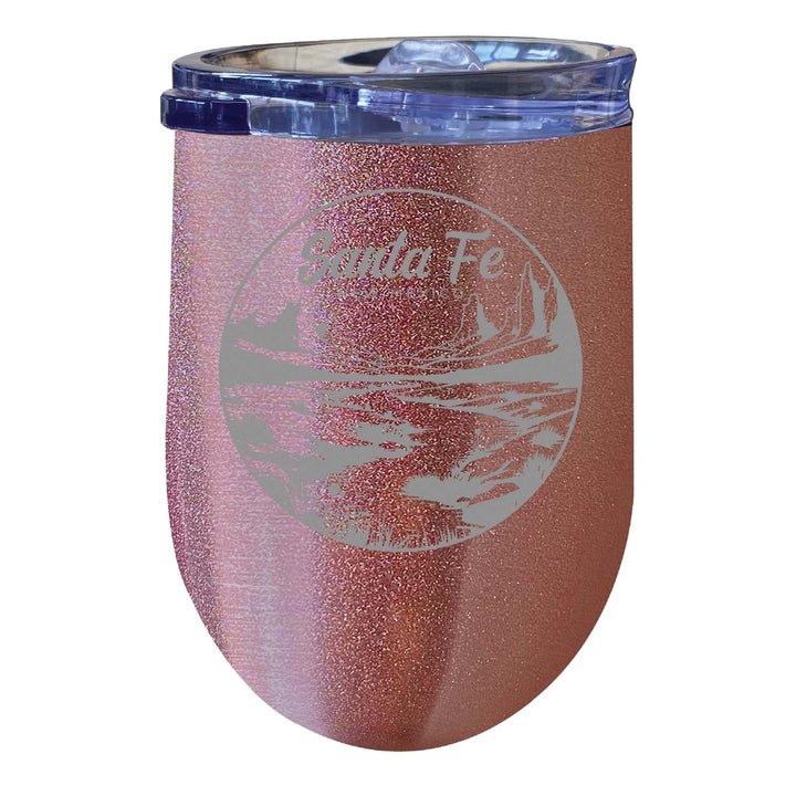 Santa Fe Mexico Souvenir 12 oz Engraved Insulated Wine Stainless Steel Tumbler Image 4