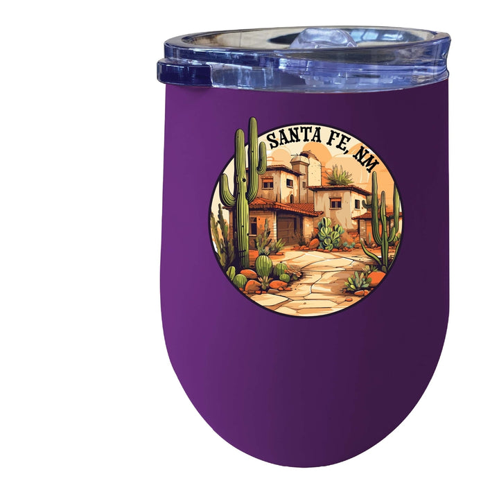 Santa Fe Mexico Design D Souvenir 12 oz Insulated Wine Stainless Steel Tumbler Image 6