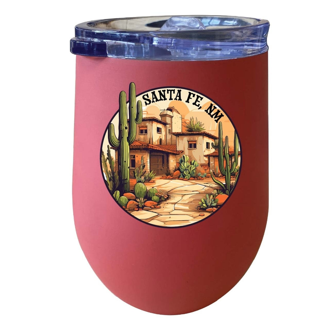 Santa Fe Mexico Design D Souvenir 12 oz Insulated Wine Stainless Steel Tumbler Image 7