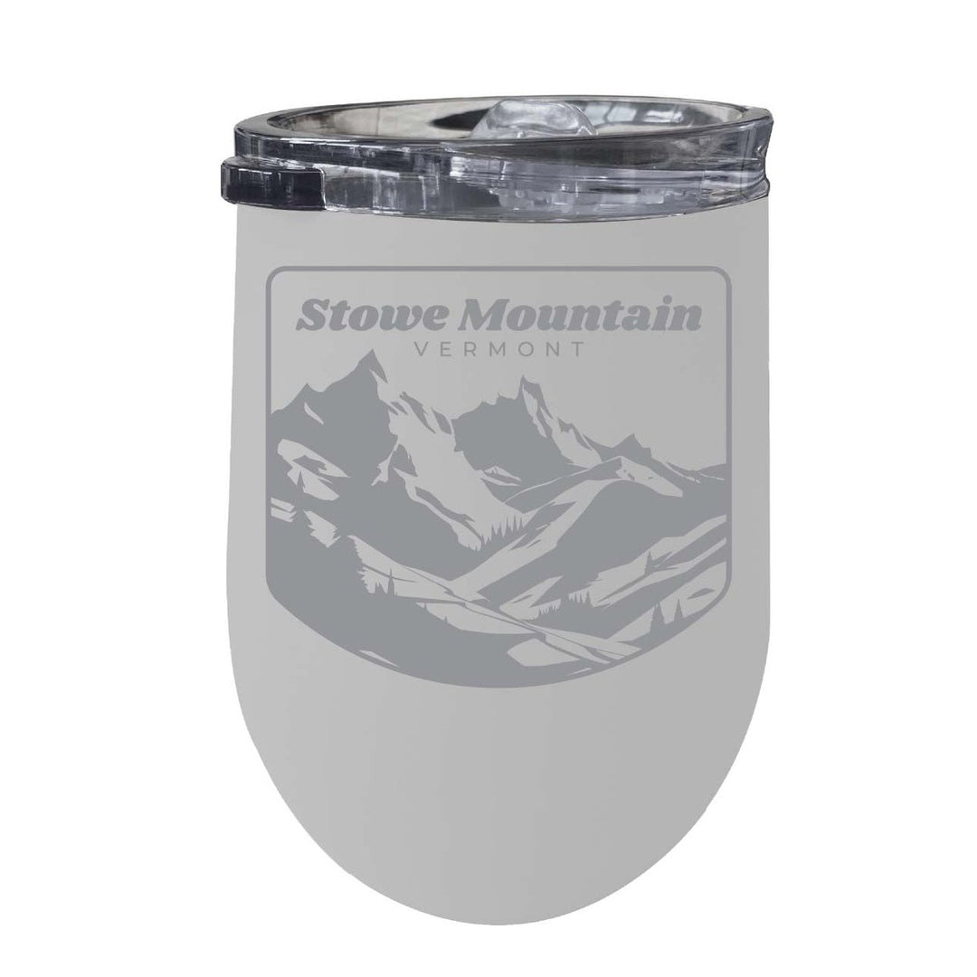 Stowe Mountain Vermont Souvenir 12 oz Engraved Insulated Wine Stainless Steel Tumbler Image 4