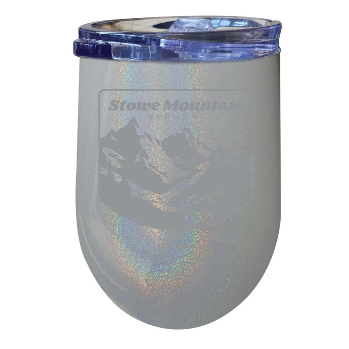 Stowe Mountain Vermont Souvenir 12 oz Engraved Insulated Wine Stainless Steel Tumbler Image 4