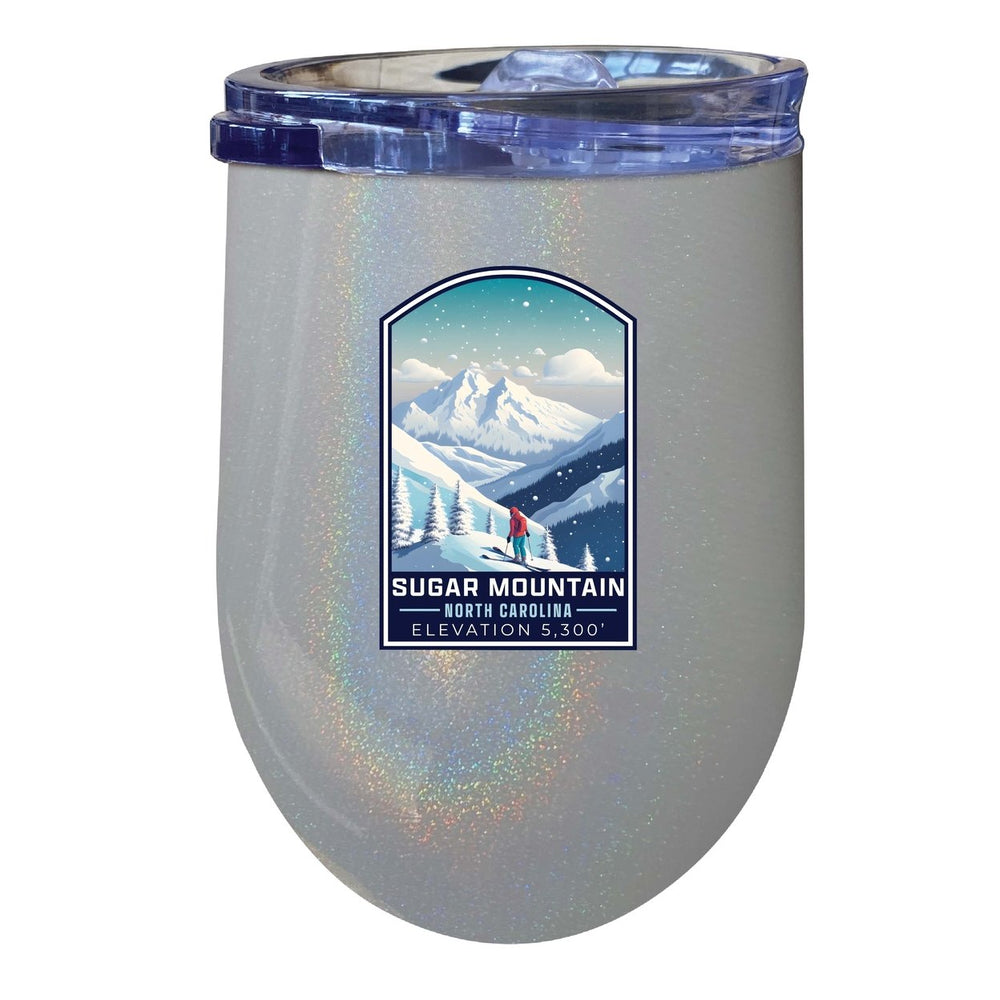 Sugar Mountain North Carolina Design B Souvenir 12 oz Insulated Wine Stainless Steel Tumbler Image 2