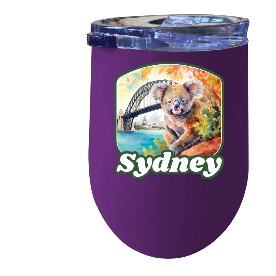 Sydney Australia Design C Souvenir 12 oz Insulated Wine Stainless Steel Tumbler Image 1