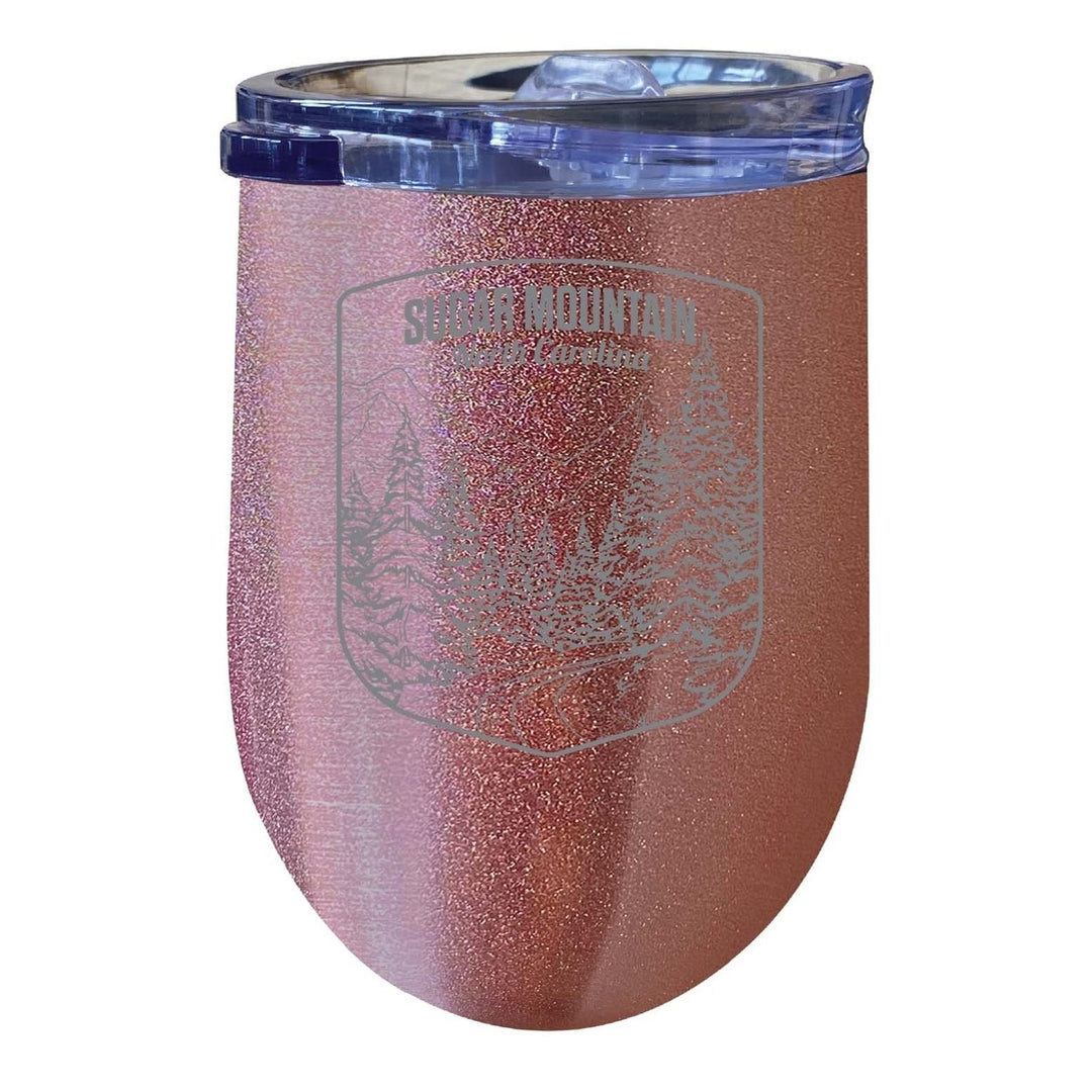 Sugar Mountain North Carolina Souvenir 12 oz Engraved Insulated Wine Stainless Steel Tumbler Image 7