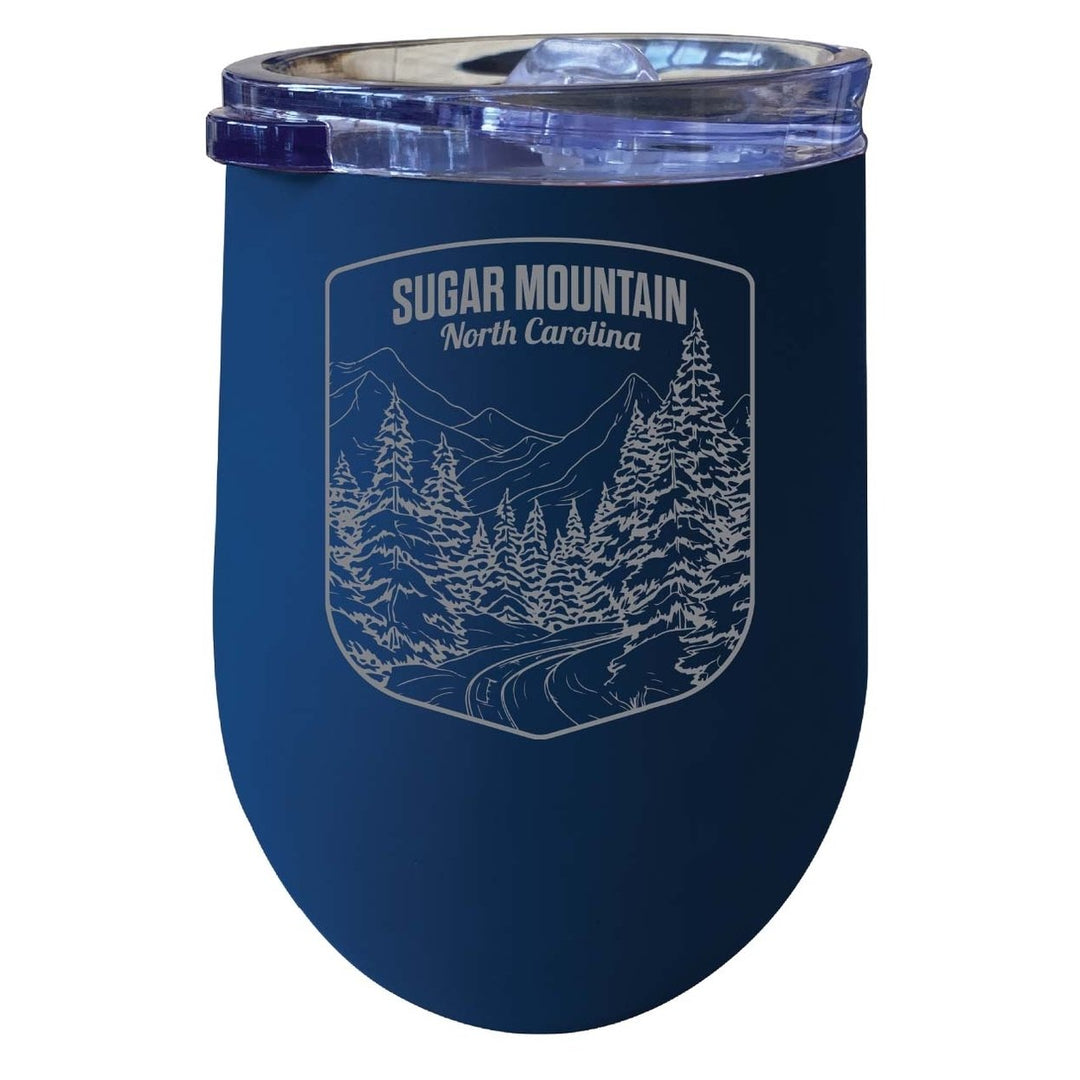 Sugar Mountain North Carolina Souvenir 12 oz Engraved Insulated Wine Stainless Steel Tumbler Image 8