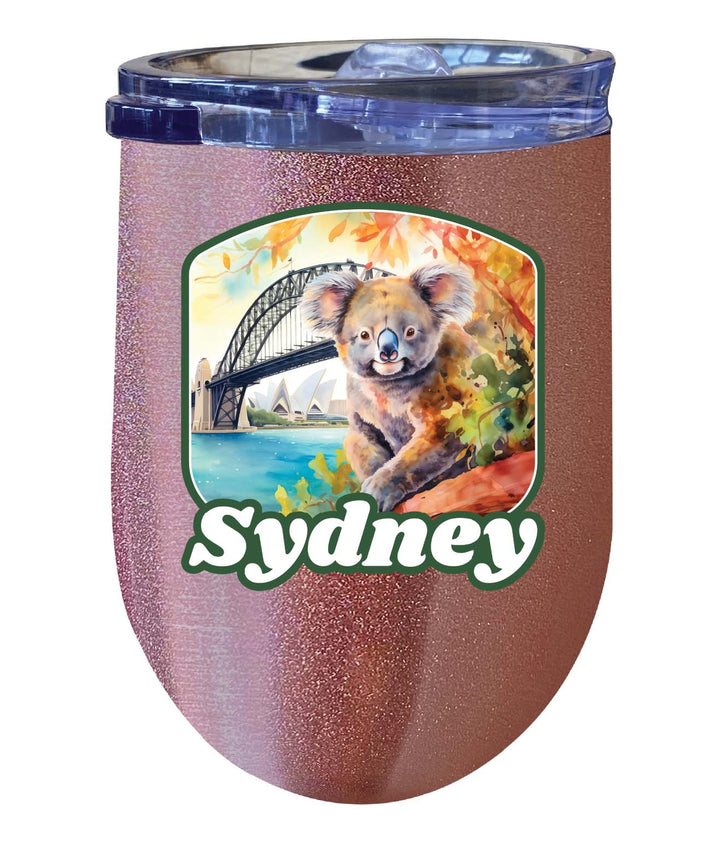 Sydney Australia Design C Souvenir 12 oz Insulated Wine Stainless Steel Tumbler Image 2