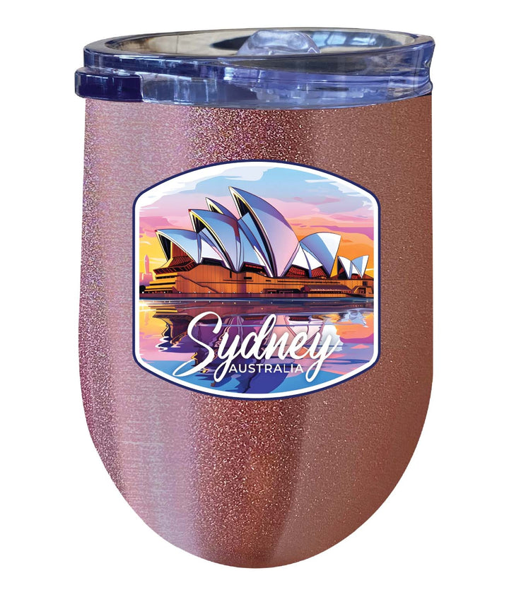 Sydney Australia Design A Souvenir 12 oz Insulated Wine Stainless Steel Tumbler Image 4