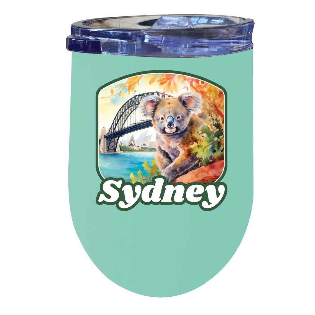 Sydney Australia Design C Souvenir 12 oz Insulated Wine Stainless Steel Tumbler Image 4