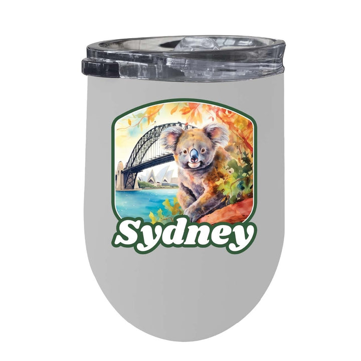 Sydney Australia Design C Souvenir 12 oz Insulated Wine Stainless Steel Tumbler Image 6