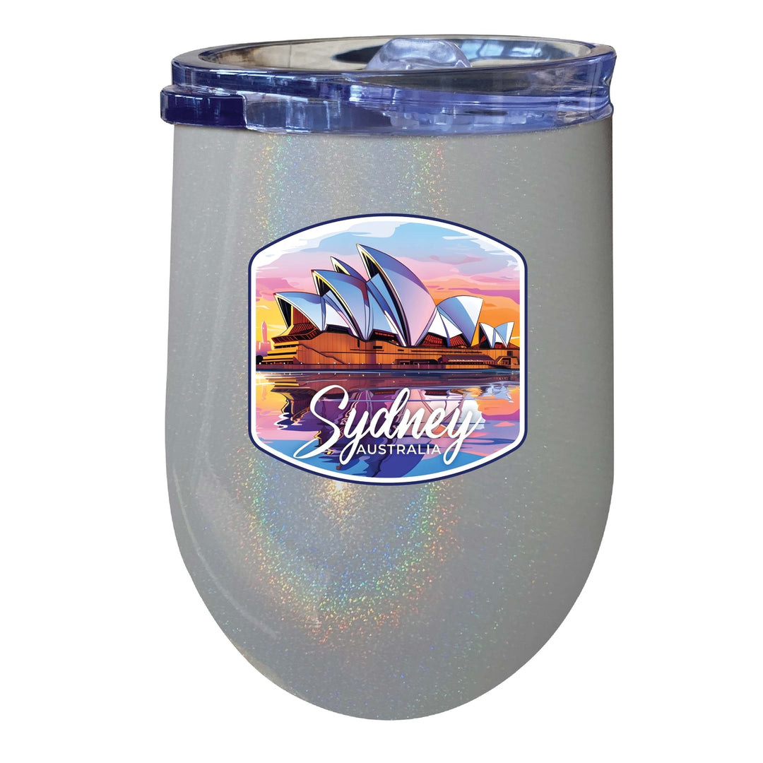 Sydney Australia Design A Souvenir 12 oz Insulated Wine Stainless Steel Tumbler Image 7