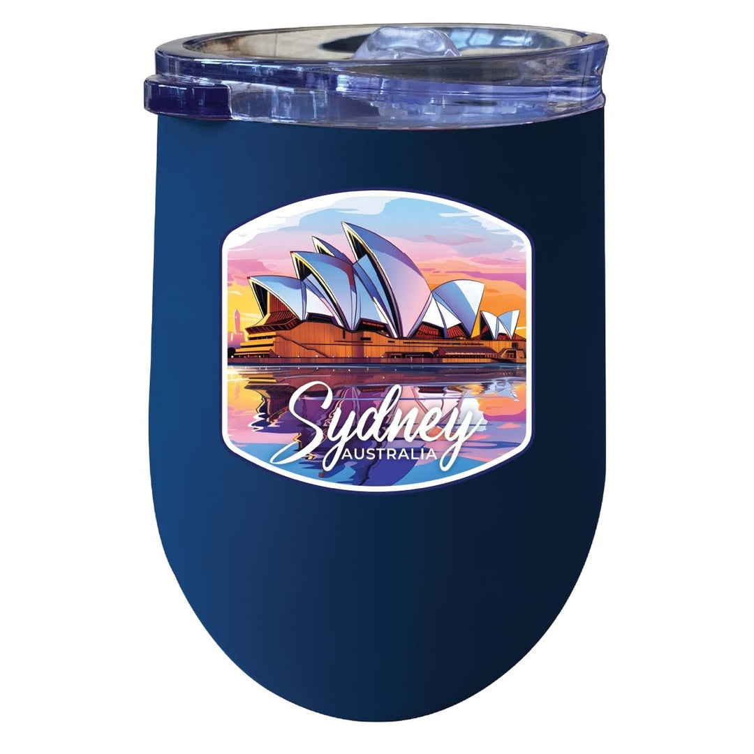 Sydney Australia Design A Souvenir 12 oz Insulated Wine Stainless Steel Tumbler Image 8