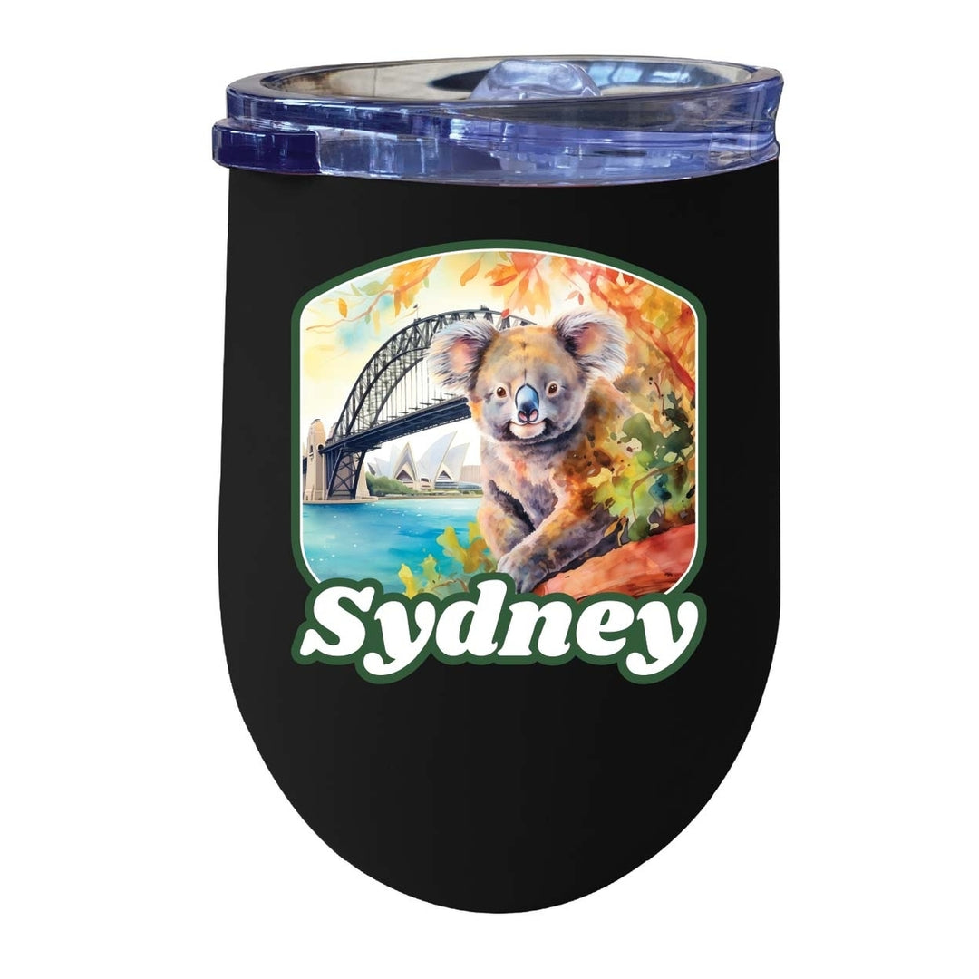 Sydney Australia Design C Souvenir 12 oz Insulated Wine Stainless Steel Tumbler Image 8