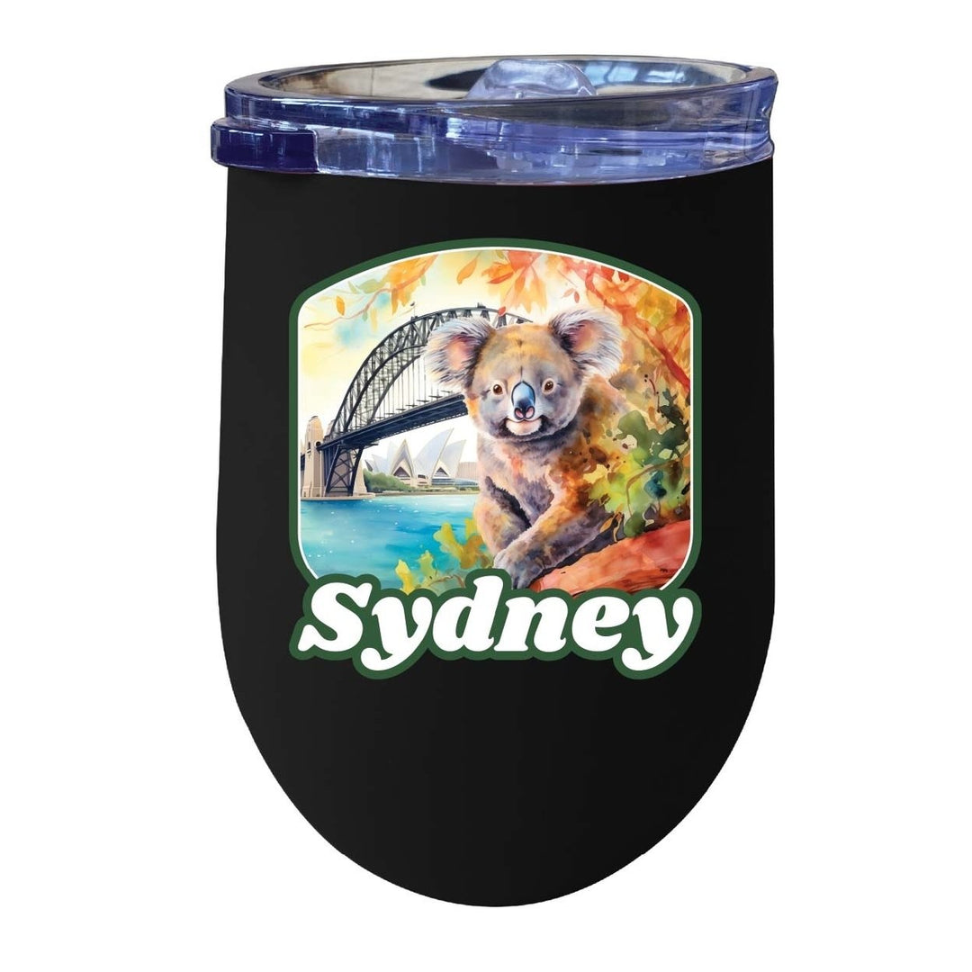 Sydney Australia Design C Souvenir 12 oz Insulated Wine Stainless Steel Tumbler Image 1