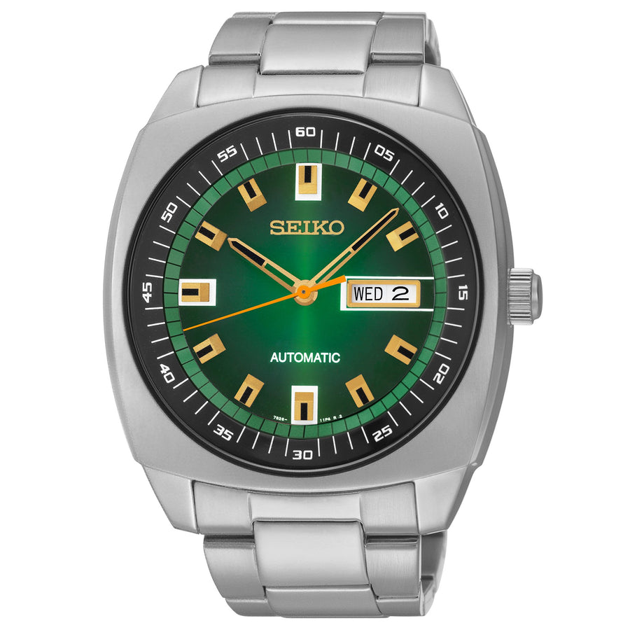 Seiko Recraft SNKM97 Automatic Green Dial Stainless Steel Mens Watch Image 1