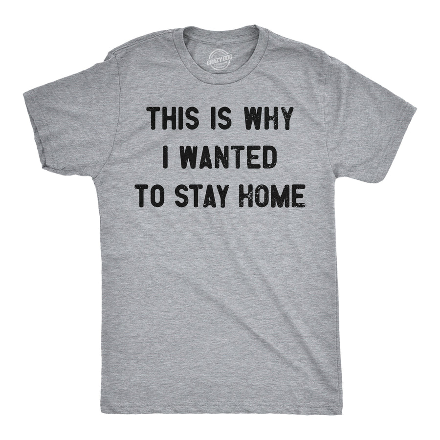 Mens Funny T Shirts This Is Why I Wanted To Stay Home Sarcastic Introvert Tee For Men Image 1
