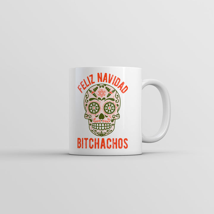 Feliz Navidad Bitchachos Mug Funny Christmas Graphic Coffee Cup-11oz Image 1