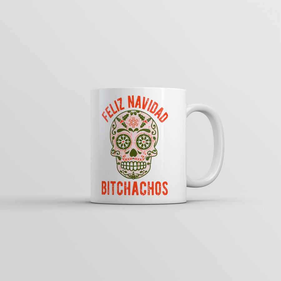 Feliz Navidad Bitchachos Mug Funny Christmas Graphic Coffee Cup-11oz Image 1