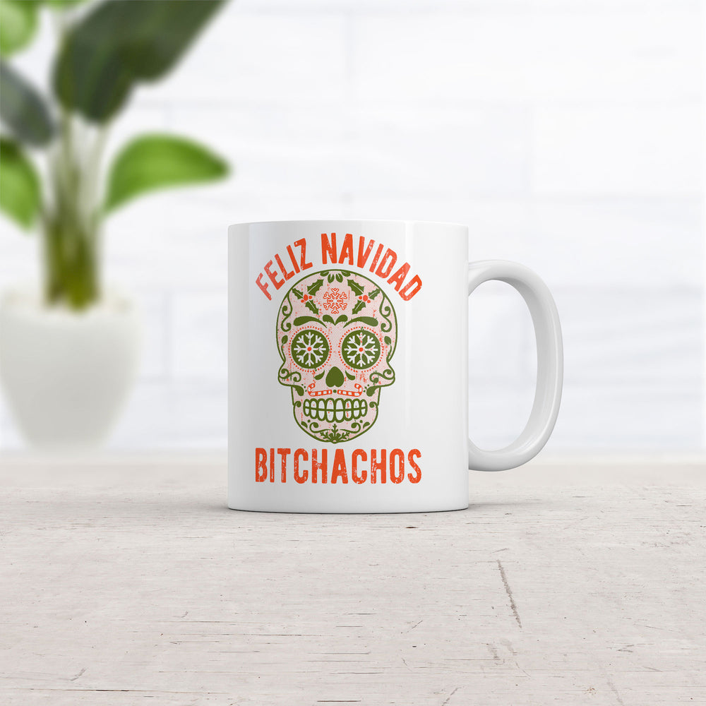 Feliz Navidad Bitchachos Mug Funny Christmas Graphic Coffee Cup-11oz Image 2