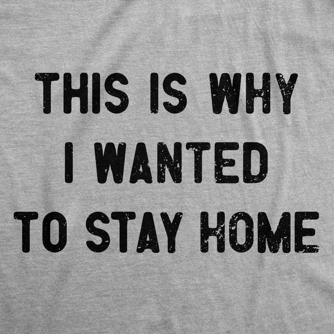 Womens Funny T Shirts This Is Why I Wanted To Stay Home Sarcastic Introvert Tee For Ladies Image 2